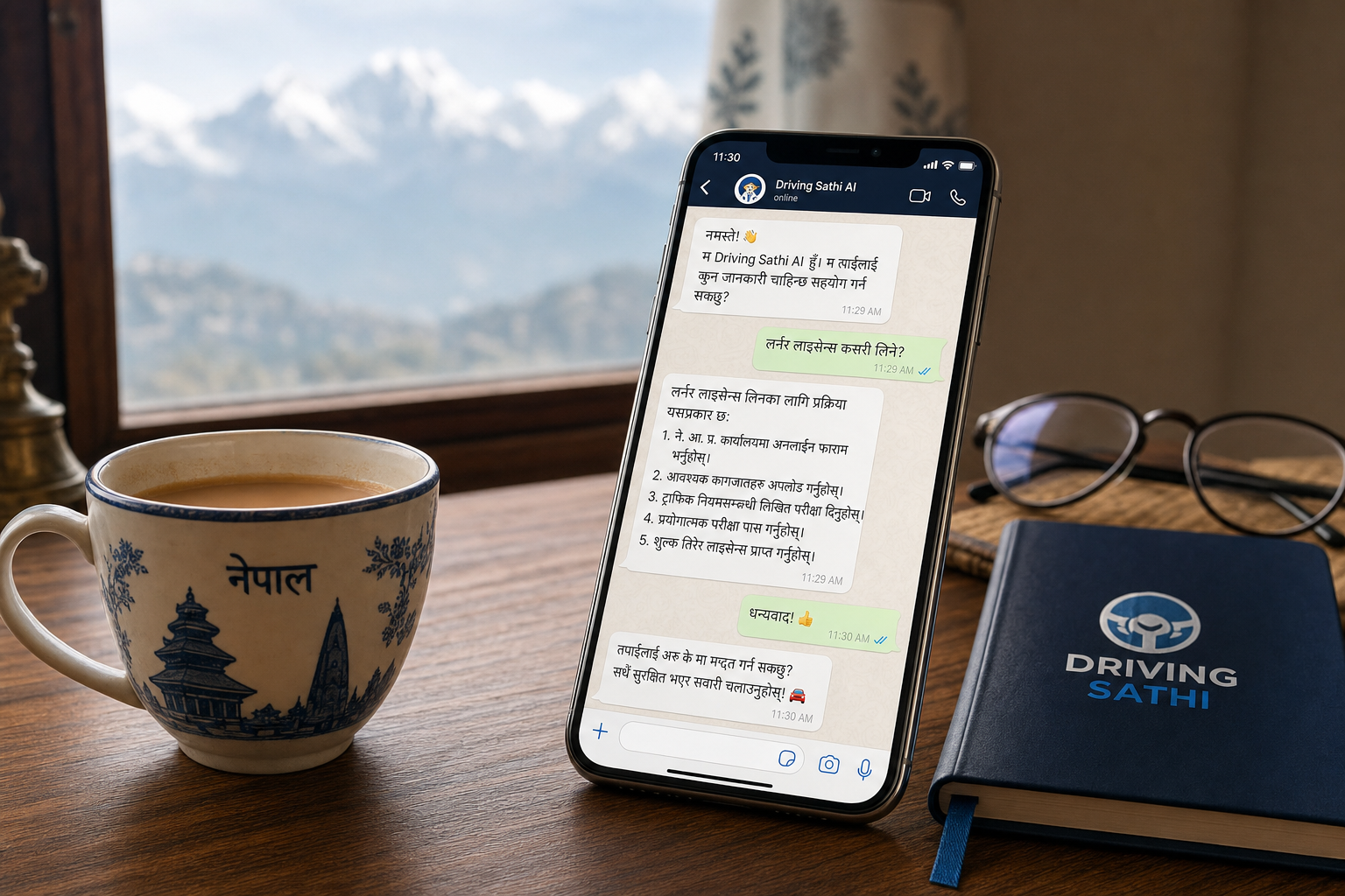 AI receptionist for driving schools: does it actually answer in Nepali?